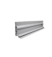P-60 Fabric Aluminium Profile, Anodized Silver/Black, 320mm, 6M Length, Robust SEG Textile Frame for Architectural Lightboxes & Highly-Stretched Graphic Installations
